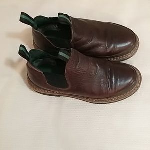 Leather work boots